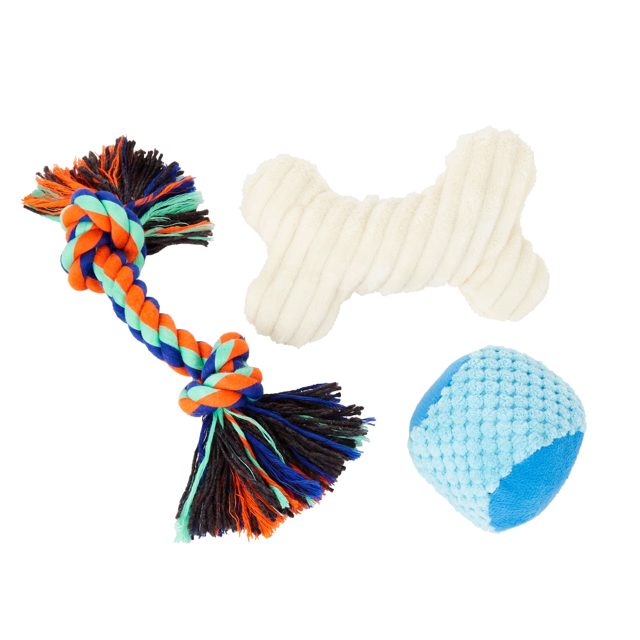 Frisco Plush Squeaky Dog Toy Bundle