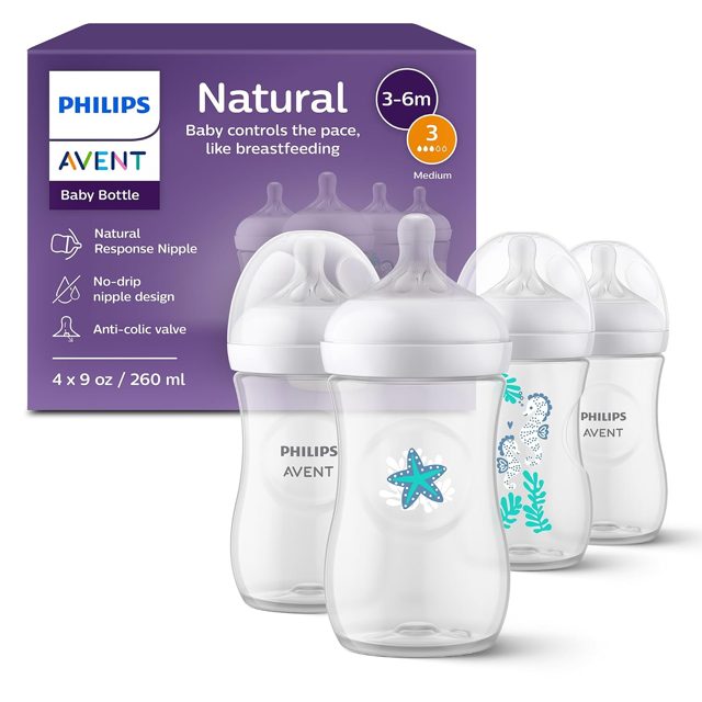 Philips Avent Natural Bottles (4-Pack)