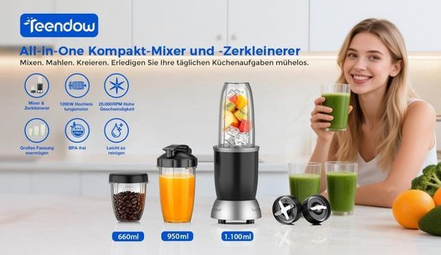 Teendow 1200W Personal Blender